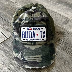 Buda TX Camouflage Baseball Cap